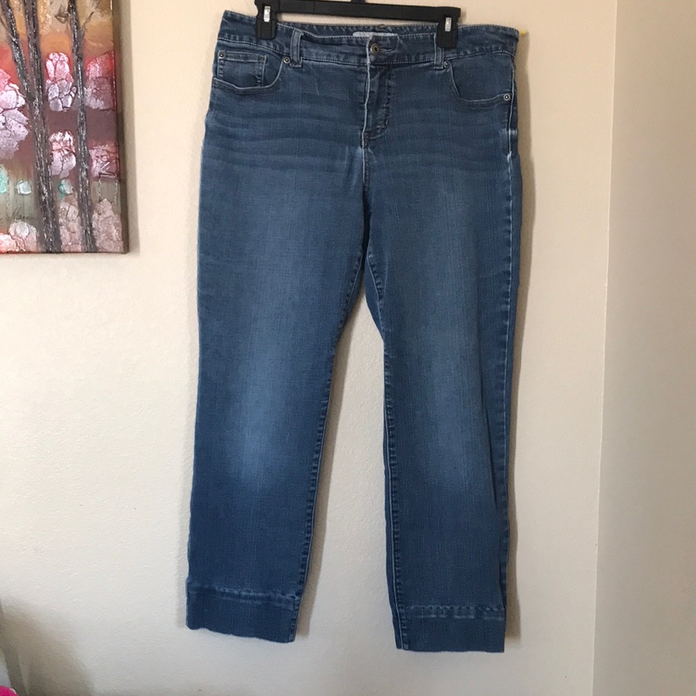 Chico's Platinum Denim Jeans size 2 (12/L) - Picture 2 of 6